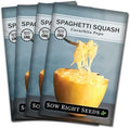 Sow Right Seeds - Spaghetti Squash Seeds for Planting - Non-GMO Heirloom Packet with Instructions to Plant and Grow an Outdoor Home Vegetable Garden - Roast and Enjoy Eating This Favorite Variety (4)