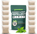 12 Pack Natural Rodent Repellent Pouches – Peppermint, Rosemary & Lemongrass Mouse & Rat Repellent for Home, Garage, Car, RV, Basement & Attic – Long Lasting Pest Control Safe for People & Pets