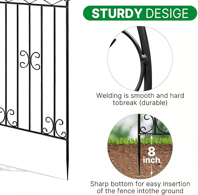 ARIFARO 78 inch Metal Garden Trellis for Climbing Plants, Pack of 2, Indoor/Outdoor Sturdy Decorative Plant Trellises for Potted Plants, House Plants, Climbing Vines, Bird Pattern