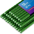 Garden Stakes 58 Inches Heavy Duty Steel Tomato Stake, Plastic Coated Support for Securing Trees, Climbing Plants, Cucumber, Beans, Pack of 40