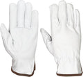 12 Pairs Heavy Duty Durable Leather Work Gloves for Truck Driving, Warehouse, Gardening, Construction, Hand Protection