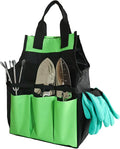 Garden Tool Bag, Large Oxford Garden Tool Organizer, Gardening Tote Bag with 8 Pockets & Handle, Gardening Tools Organizer for Indoor and Outdoor Use, Ideal Gifts for Woman Man, Tools Not Included