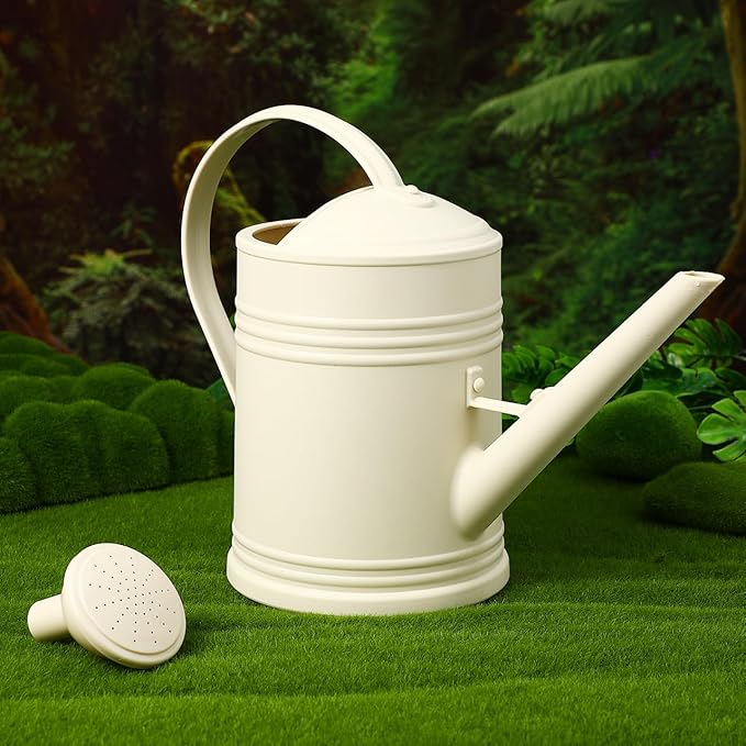 1/2 Gallon Plastic Watering can with Long Spout and Ergonomic Handle for Indoor and Outdoor Plants Large Capacity Garden Watering Pot for Flowers Vegetables and Houseplants
