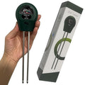 Soil Probe All-in-One pH/Moisture/Light Dual Probe Soil Tester Plant Care Soil Meter for Garden, Lawn, Farm, Promotes Healthy Plant Growth(Green)