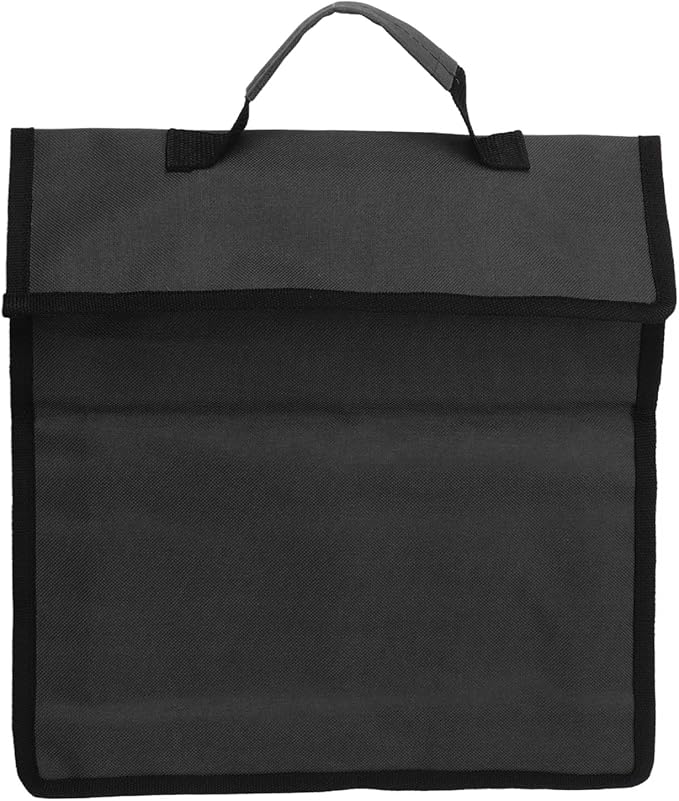 Gavigain Garden Tool Storage Bag 600D Oxford Cloth Foldable Portable Gardening Tote with Multiple Pockets for Outdoor Garden (Black)