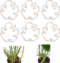 6PCS Monstera Plant Stem Support, Monstera Stabilizer Grapple Holder Unique Design for Turtle Shell Bamboo Clamp Set, Ideal Plant Support Stakes for Thriving Growth Indoor Climbing Plant (Copper)