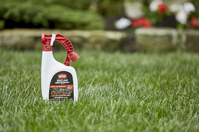 Ortho BugClear Insect Killer for Lawns & Landscapes Ready to Spray - Kills Periodical Cicadas, Ants, Spiders, Fleas, Ticks & More, Outdoor Bug Spray for up to 6 Month Insect Control, 32 oz.