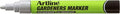 Artline Gardeners Markers | Professional Series | For Use On Plants, Labels, and More | UV Resistant | Waterproof | EKPR-GDM | 2.3mm Bullet Tip | Pack of 12 | Silver
