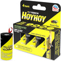 HOY HOY Fly Ribbon 4 Traps (1 Pack) - Multi-Insect Catcher for Home & Garden, Super Sticky, Long Lasting