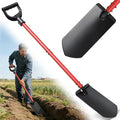 Garden Shovel, Heavy Duty Trench Shovel for Digging,12" Wide Sharp Narrow Spade, 47" Handle, Trench Shovel for Digging,Trenching, Planting,Scraping, Edging with Cutting Blade, D Handle, Foot Pedal