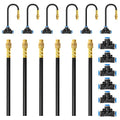 MIXC 2026-Upgrade Drip Irrigation System, No 1/4 Pipe, only 6pcs Adjustable Copper Nobbles and 6pcs Quick Connectors