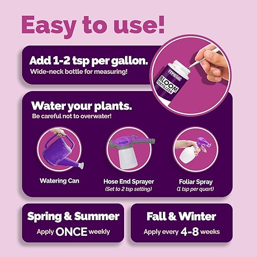 Bloom Booster Fertilizer – for All Flowering Plants, Supports Bigger, Longer-Lasting Blooms, 1 Gallon