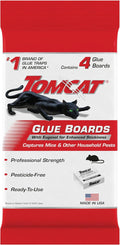 Tomcat Glue Boards with Eugenol — Enhanced Stickiness for Mice, Cockroaches & Insects, Flat or Covered Use, Ready-To-Use, 4 Traps