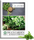 Cilantro Seeds (Coriandrum sativum) – 500+ Heirloom Non-GMO Seeds by Isla’s Garden Seeds, Fresh Aromatic Leaves, Fast Growing Culinary Herb, Also Known as Coriander, Ideal for Containers Garden Beds