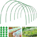 Joyhalo Garden Hoops for Raised Beds, 36pcs (6 Sets of 8ft) Fiberglass Hoops with PVC Coating, DIY Greenhouse Tunnel for Row Cover, Bird Netting & Plant Protection, Extend Growing Season