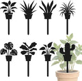 CUTHOLLOW 8PCS Metal Plant Markers Stakes Potted Plants for Outdoor Indoor, 3.5"x7" Waterproof Cute Garden Plant Labels Signs Tags for Farmhouse Greenhouse Decor - Funny Gardening Gifts