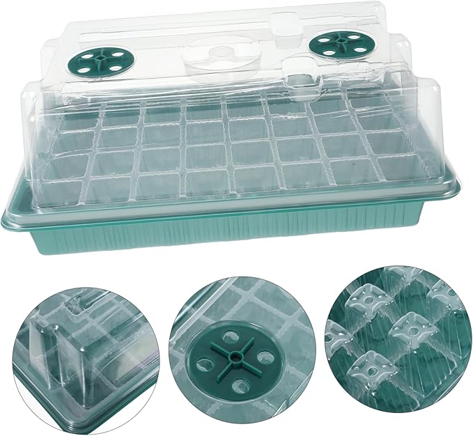 Milisten 2sets Seed Starting Kit Grow Light Cell Trays for Optimal Germination Complete Starter System Timed Lighting for Indoor Gardening
