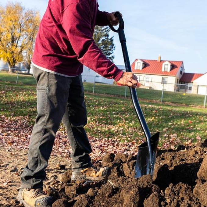 Gemplers All-Steel Roundpoint Shovel with D-Grip, Digging and Landscaping Shovel, Durable and Comfortable