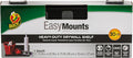 Duck EasyMounts Heavy-Duty Drywall Shelf, Multipurpose Shelf for Garage Organization, Workbenches, Tool Sheds, Pantries, 11.75" x 4.25", Black, 1 Pack