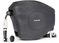 HOSELINK Classic Charcoal 82ft Hi-Flow Automatic Retractable Hi-Flow Garden Hose Reel, 9/16”, UV-Stabilized Kink-Free Hose, Wall Mounted Complete Watering Solution for Backyard, Garden & Outdoor