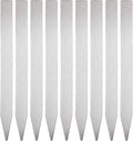 ABBECIAO 3/8" x 6" Aluminum Plant Markers Garden Labels Flower Stakes 14ga. Thick with Deburred Edges for Metal Stamping and Engraving. Pack of 25