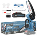 Saker Mini Chainsaw|6 Inch Chainsaws[2025 Upgraded]|Mini Cordless Electric Chain Saw|Small Handheld Portable Chain Saws Battery Powered Saw for Tree Trimmer and Garden,Gifts for Men