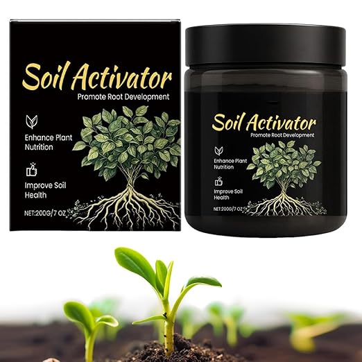 Soil Activator, Soil Revitalizer & Soil Conditioner for Plants, Supports Root Development & Nutrient Absorption for Lawn Garden Indoor Outdoor Plants, 200G