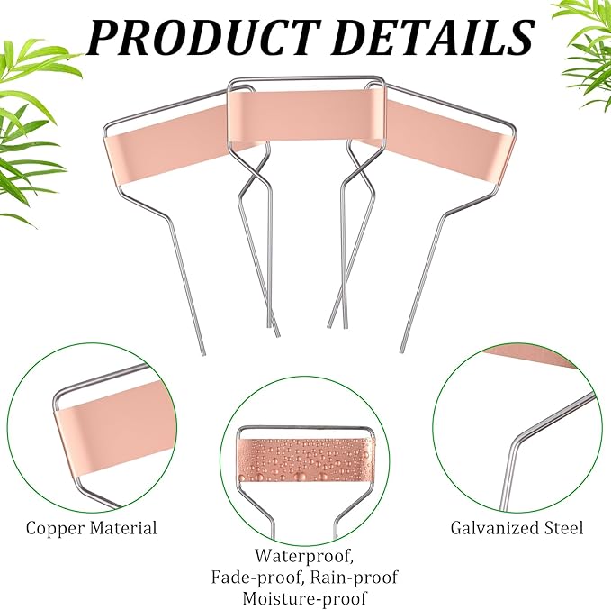 60 Pcs Metal Garden Tags Plant Labels for Garden Waterproof Plant Markers with 2 Permanent Pen Planting Nursery Tags Reusable Labels Stake for Plants (Copper Color,4 Inch)