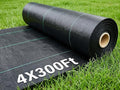 Rohuis 4ft x 300ft Weed Barrier Landscape Fabric, Heavy Duty Woven Ground Cover for Garden, Weed Control Mat for Gardening Driveway Landscaping, Weed Blocker Cloth