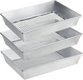 3-Pack Galvanized Iron Compost Sifter Set, 17" x 13" Soil Sifter Pan with 1/8", 1/4", 3/8" Mesh, Heavy Duty Metal Garden Sieve for Sifting Rocks, Soil, Compost and Potting Mix