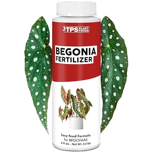 Begonia Fertilizer- Liquid Plant Food for All Begonias, Promotes Healthy Growth & Vibrant Foliage, 8 oz