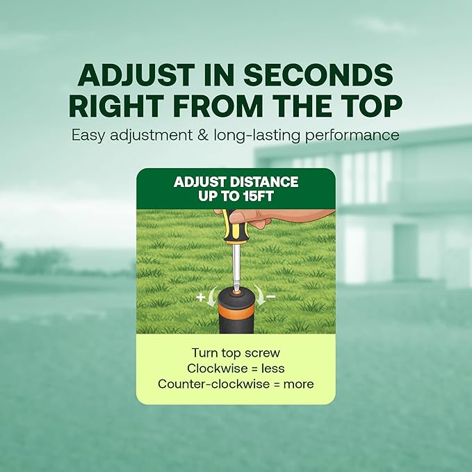 Rain Bird 1804HDPRS Pressure Regulated 1800 Series Dual Spray 4 Inch Pop Up Sprinkler Head, 4 Pack -Water Efficient Lawn Sprinkler with 180 Degree Half Pattern, 1/2 Inch NPT Up to 15 Ft Spray Distance