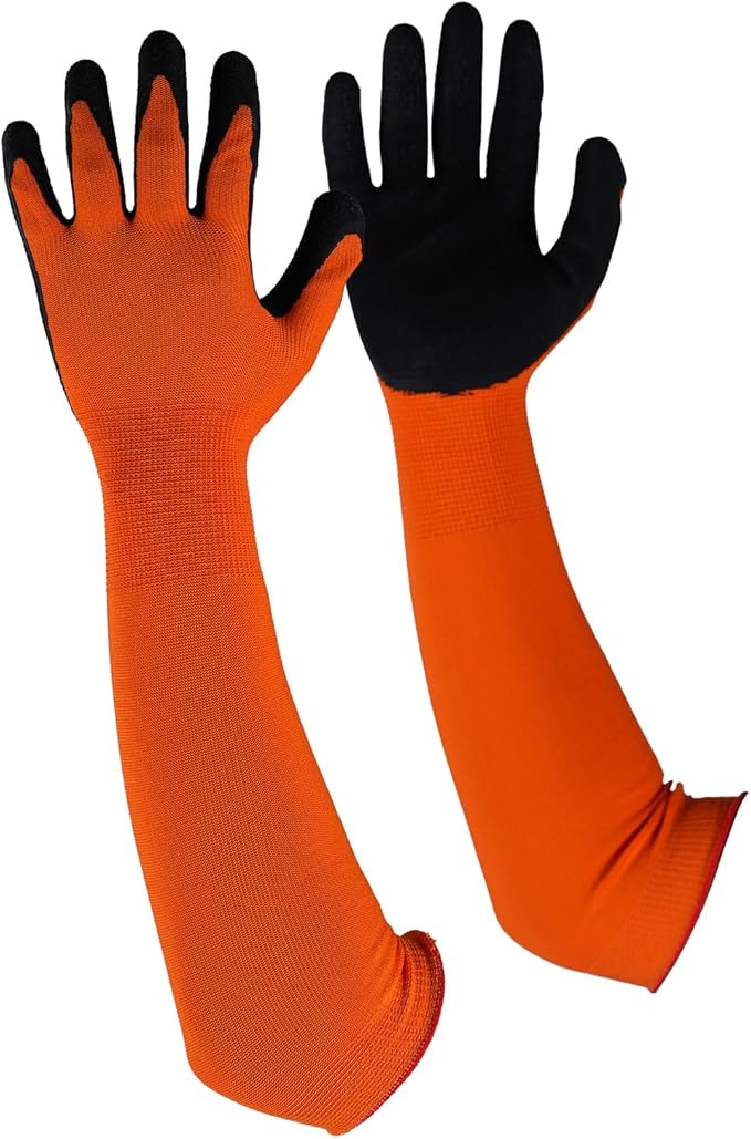 Long Sleeve Gardening Gloves, Multipurpose Heavy Duty Outdoor and Indoor,Thorn Proof Gardening Gloves, S M L XL