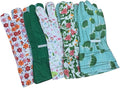 Women Garden Gloves - Colorful Printed Unti-slip Work Gloves Set for Women, Pack of 5