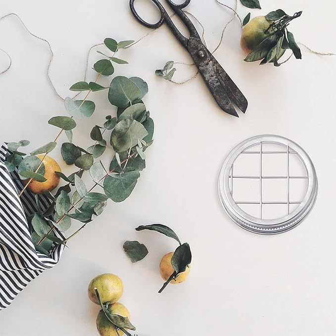 BESPORTBLE Sprouting Jar Lid Floral Insert Wide Mouth Mason Jar Lid Seed Sprouting Flower Arrangement Kitchen Canning Accessory