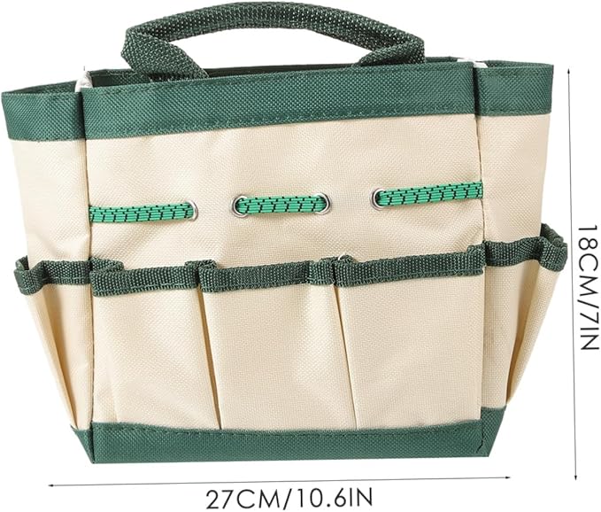 NUOBESTY 1pc Capacity Multifunctional Gardening Tool Organizer Bag Oxford Cloth Portable Garden Tool Tote for Efficient Storage and Easy Handling