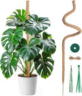 Mcbazel 47'' Bendable Moss Pole Monstera Plant Support for Climbing Indoor Plants - Tall Coir Plant Support Stake with 7mm Strong Aluminum Core for Houseplants - Accessories for Monstera Pot