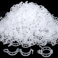 FANDAMEI 300 PCS Plant Support Clips, Plastic Garden Plant Ties, Tomato Clips Trellis for Tomato Cucumber Flower Squash Vine, 1” Inner Diameter for Climbing Plants