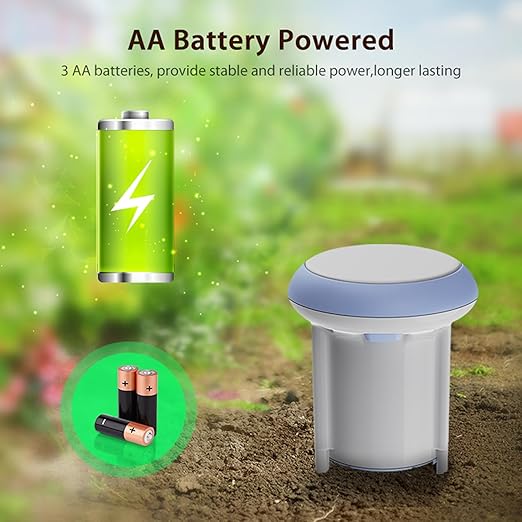 Smart WiFi Soil Moisture & Temperature Sensor - Hub-Free Soil Meters for Lawn, Garden, Greenhouse, Real-Time App Alerts IP65 Waterproof | Compatible with Smart Life/Tuya App | Gardening Gift