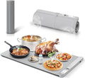 Food Warming Mat for countertop with heat insulation pad,6 Adjustable Temp & Timer Modes,Fast Even Heating, Auto Shut-Off, Portable Electric Heating Warming Tray for Parties Buffets Family Gatherings