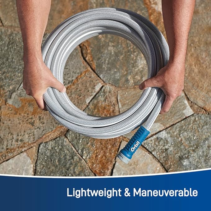 Orbit VersaFlex 100 ft x 5/8 in Garden Hose – Lightweight, Durable, 400 PSI, Easy-Grip Coupling