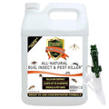 Natural Bug, Insect & Pest Killer & Control Including Fleas, Ticks, Ants, Spiders, Bed Bugs, Dust Mites, Roaches and More for Indoor and Outdoor Use, 128 Oz Gallon