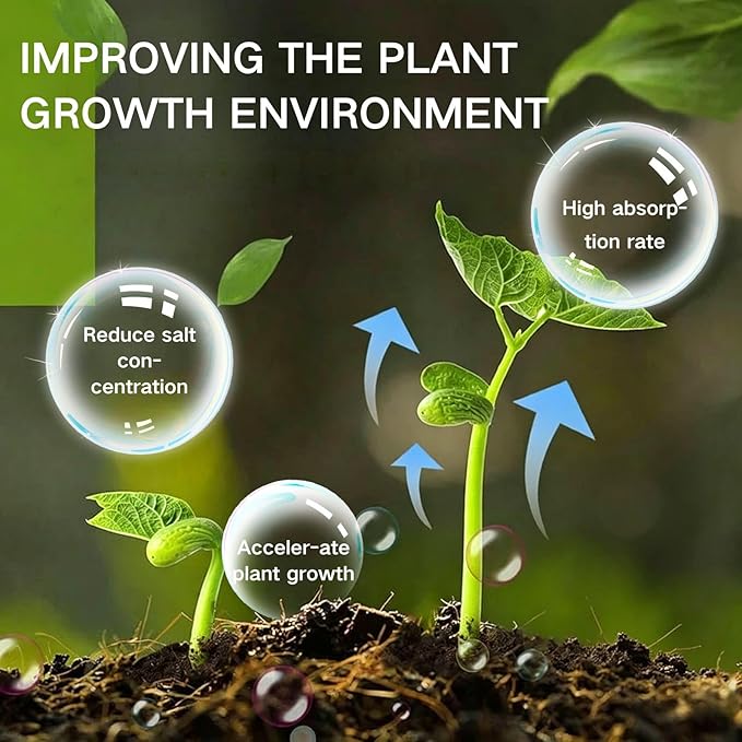 2Pcs Soil Conditioner, Water-Soluble Soil Support for Indoor & Outdoor Plants, Garden Beds, Potting Mix & Seedling Compost, Improves Soil Conditions for Healthier Roots