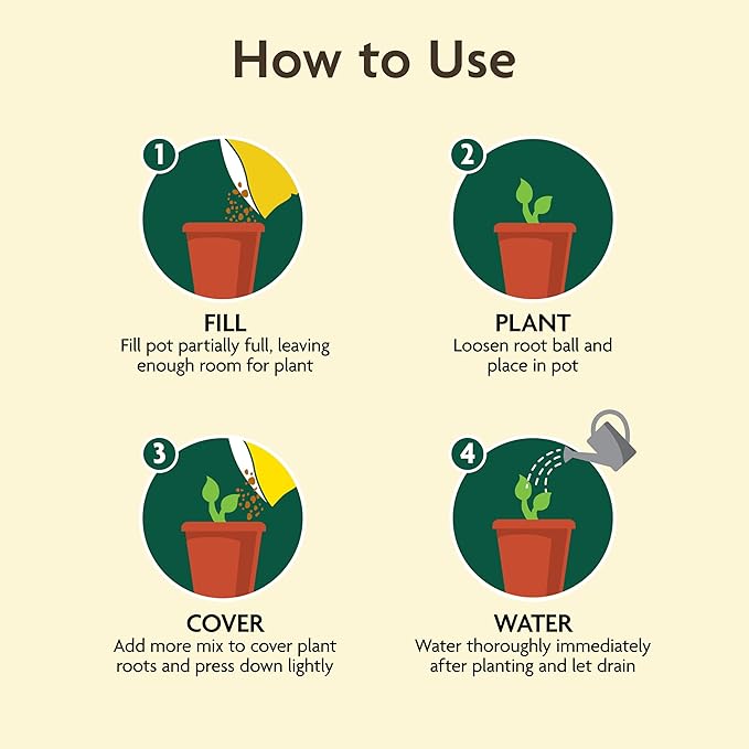 Miracle-Gro Organic Outdoor Potting Mix - Plant Soil for Outdoor Container Plants, Contains Quick-Release Natural Fertilizer, OMRI Listed, 16 qt. (2-Pack)