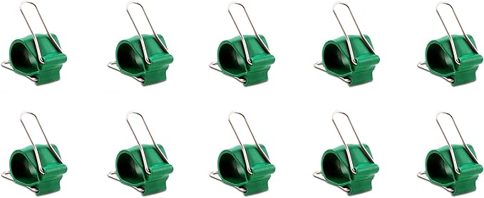 Reusable Greenhouse Clips Made in USA – Orchid Clips, Plant Support Clips & Cord Clips – Heavy-Duty, Weather-Resistant & Durable – Secure Stems, Vines, Wires, Cables, Tomato Plants – Indoor & Outdoor