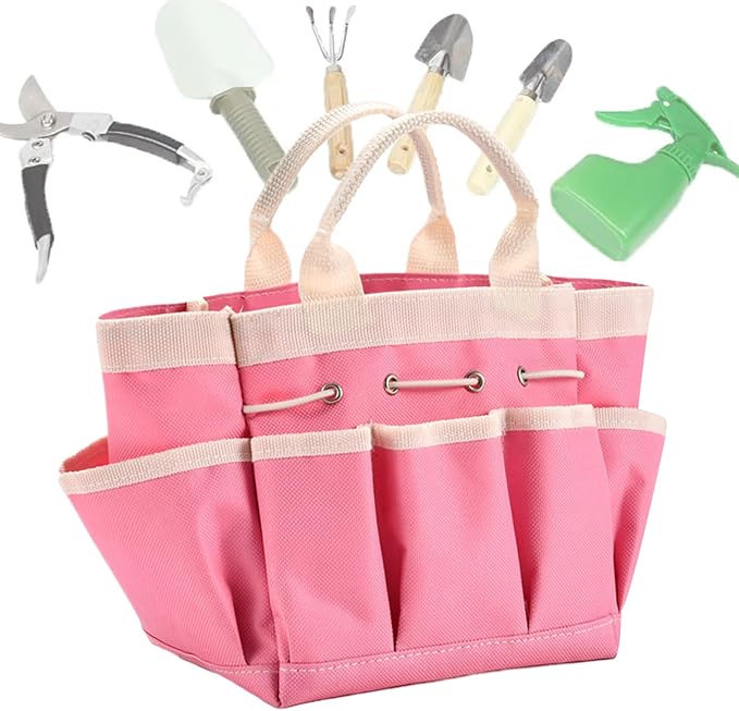 Gardening Tool Organizer – Sturdy Oxford Cloth Bag, Wear Resistant Construction, Easy Carry Design, Compact Multi Pocket Feature, Convenient Access Storage | Ideal Storage Solution Gloves Scissors
