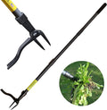 Rocklin™ Stand Up Weed Puller Tool - 4 Claw Steel Head - 48 inch Handle - 100% Metal - Easily Remove Weeds Without Bending or Kneeling WeedPuller