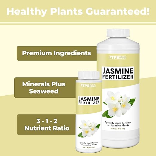 Jasmine Fertilizer for All Flowering Jasmine Shrubs and Vines, Liquid Plant Food, 32 oz (1 Quart)