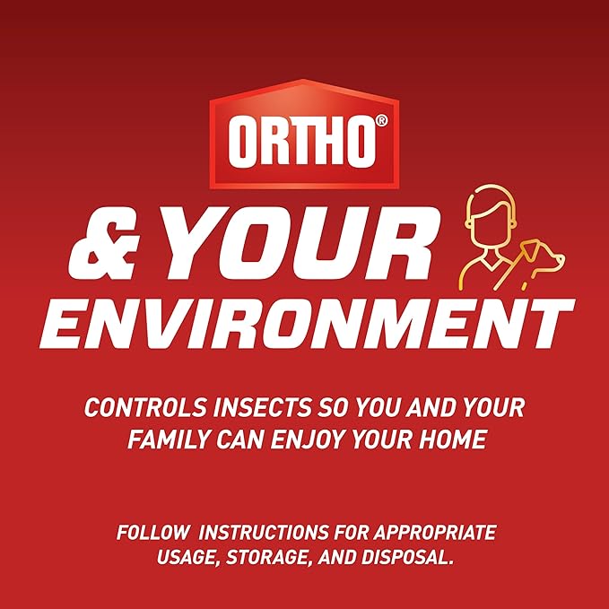 Ortho Home Defense Insect Killer for Lawn & Landscape Concentrate - Kill Ants, Ticks, Mosquitoes, Fleas & Spiders, Bug Spray Treats up to 5,300 sq. ft., 32 fl. oz.