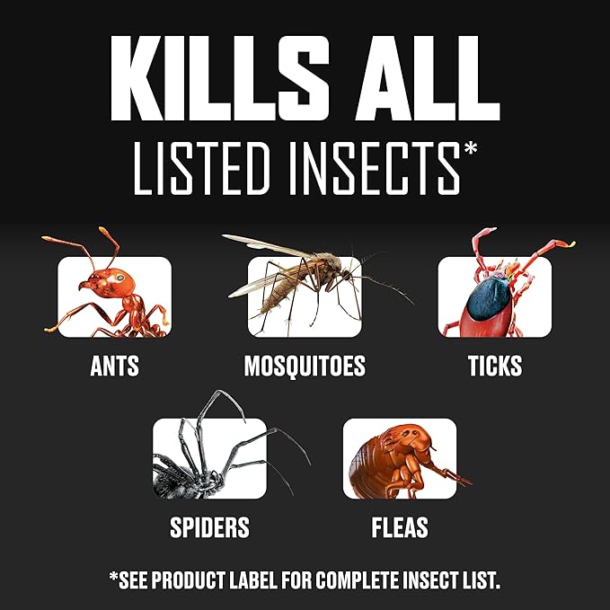 Ortho BugClear Insect Killer for Lawns & Landscapes Ready to Spray - Hose-End Applicator, Outdoor Bug Spray, Kills Mosquitoes, Ants, Spiders, and More, 32 fl. oz.